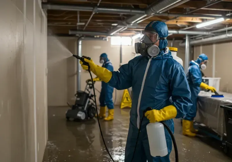 Basement Sanitization and Antimicrobial Treatment process in Melody Hill, IN